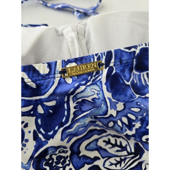 Lauren Ralph Lauren Womens Blue Skirted Mio One Piece Swimsuit Size 14 - Picture 4 of 8